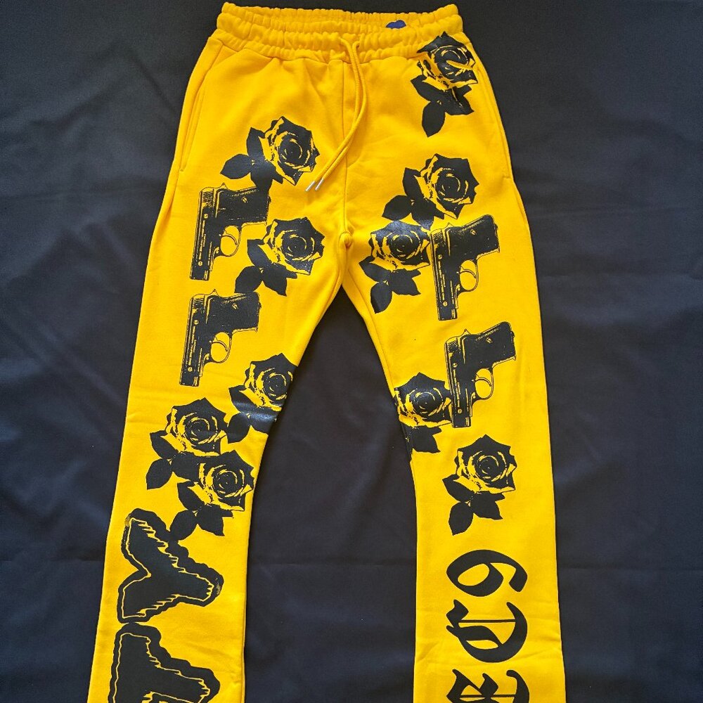 FAULTY  FTY Tec9 logo Stacked (Flair-Unisex) fitted Sweatpants.